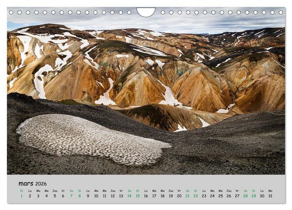 Produktbild: Surprenante Islande (Calendrier mural 2026 DIN A4 vertical), CALVENDO calendrier mensuel