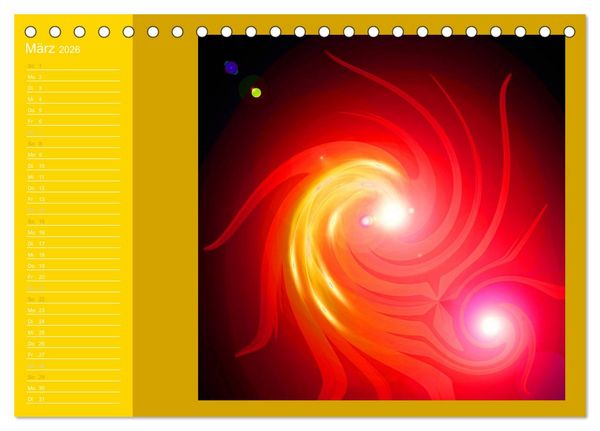 Produktbild: Energie-Spiralen 2026 (Tischkalender 2026 DIN A5 quer), CALVENDO Monatskalender