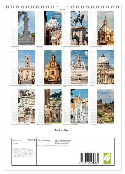 Produktbild: Antikes Rom (Wandkalender 2026 DIN A4 hoch), CALVENDO Monatskalender