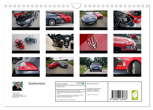 Produktbild: Quattromera (Wandkalender 2026 DIN A4 quer), CALVENDO Monatskalender