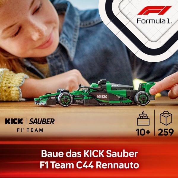 Produktbild: LEGO Speed Champions KICK Sauber F1 Team C44 Rennauto Modell 77247