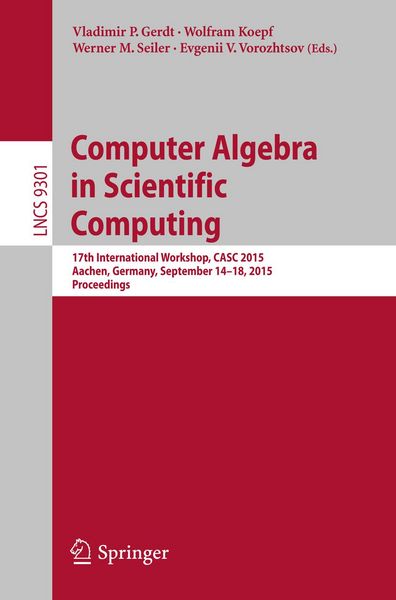Produktbild: Computer Algebra in Scientific Computing