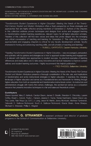 Produktbild: Transformative Student Experiences in Higher Education