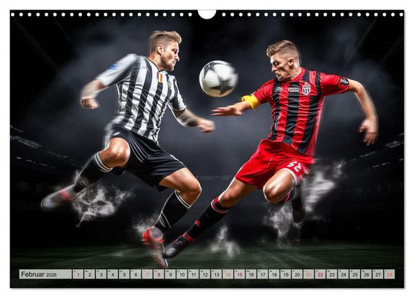 Produktbild: Fussball - Zweikampf (Wandkalender 2026 DIN A3 quer), CALVENDO Monatskalender