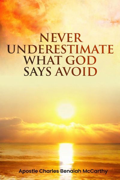 Produktbild: Never Underestimate What God Says Avoid
