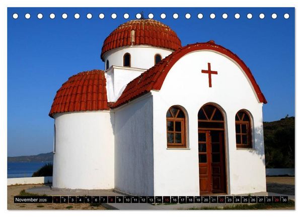 Produktbild: Griechische Inseln (Tischkalender 2026 DIN A5 quer), CALVENDO Monatskalender