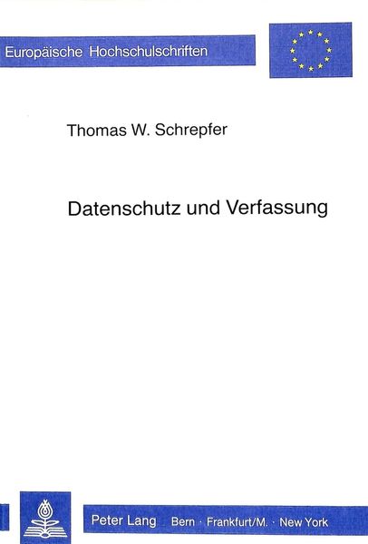 Produktbild: Datenschutz und Verfassung