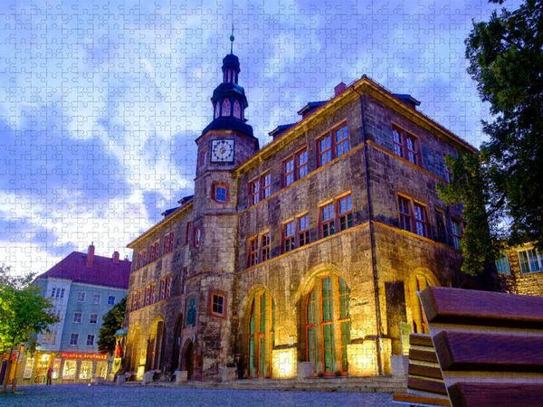 Produktbild: CALVENDO Puzzle Historisches Rathaus | 1000 Teile Lege-Gr&ouml;&szlig;e 64x48cm Foto-Puzzle f&uuml;r gl&uuml;ckliche Stunden