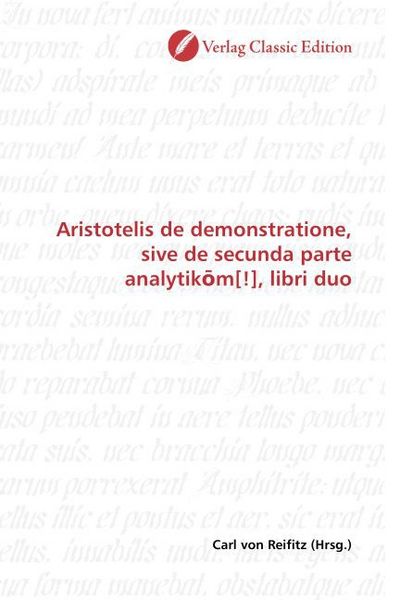 Produktbild: Aristotelis de demonstratione, sive de secunda parte analyti