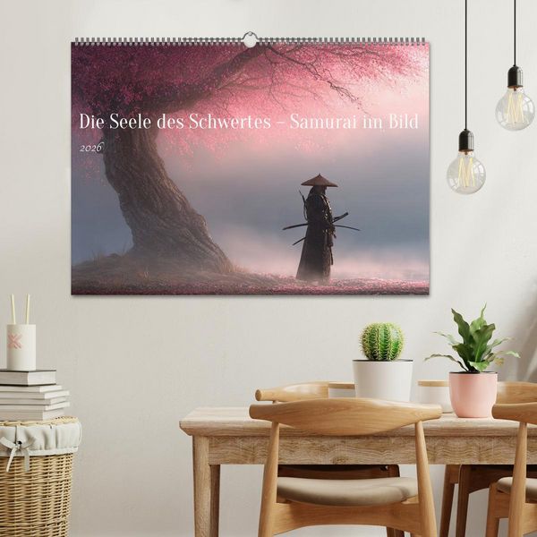 Produktbild: Die Seele des Schwertes &ndash; Samurai im Bild (Wandkalender 2026 DIN A2 quer), CALVENDO Monatskalender
