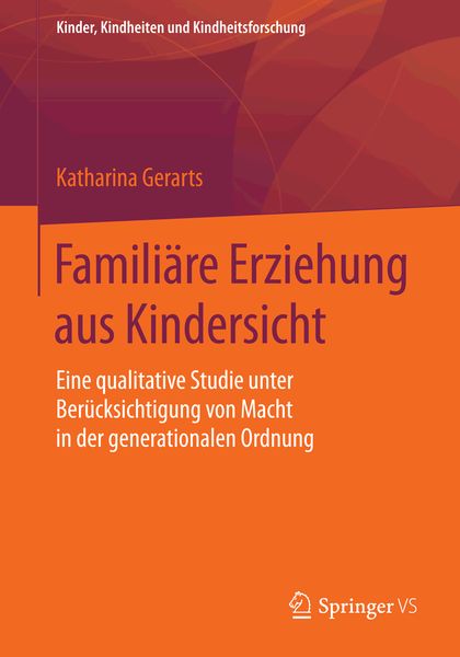 Produktbild: Famili&auml;re Erziehung aus Kindersicht