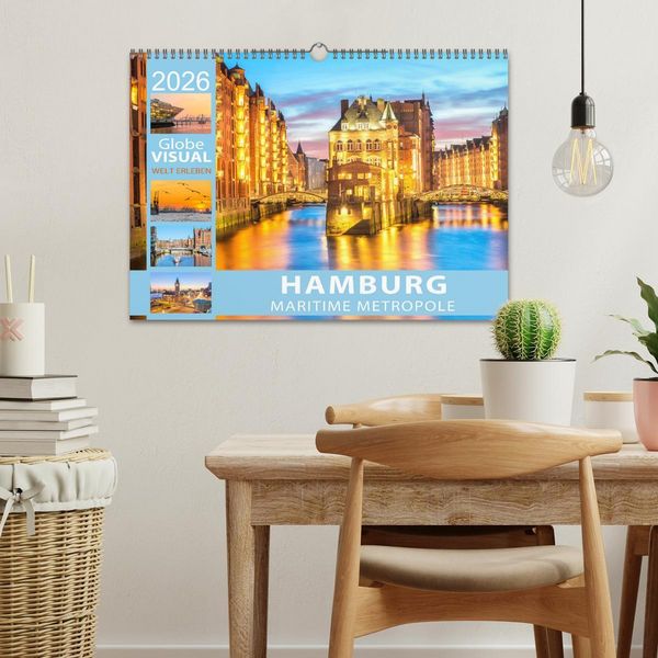 Produktbild: HAMBURG - Maritime Metropole (Wandkalender 2026 DIN A3 quer), CALVENDO Monatskalender