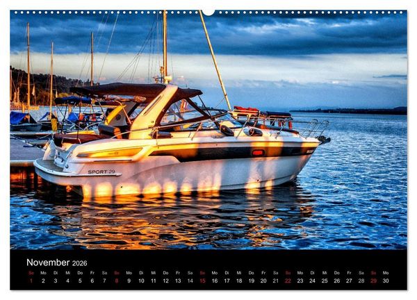 Produktbild: Bodensee-Schiffe und Boote (hochwertiger Premium Wandkalender 2026 DIN A2 quer), Kunstdruck in Hochglanz