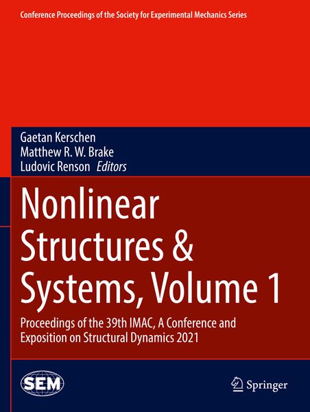 Produktbild: Nonlinear Structures & Systems, Volume 1