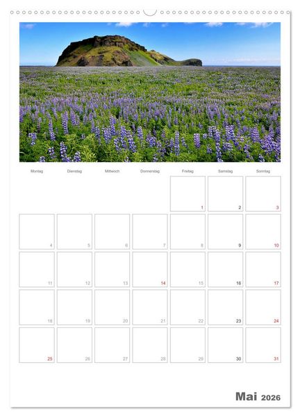 Produktbild: Faszination Island - Landschaftskalender mit Tagesplaner 2026 / Planer (hochwertiger Premium Wandkalender 2026 DIN A2 hoch), Kunstdruck in Hochglanz