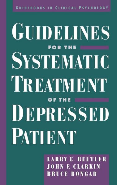 Produktbild: Guidelines for the Systematic Treatment of the Depressed Patient