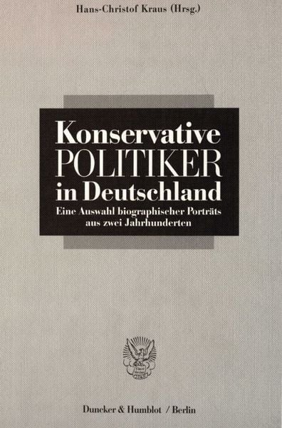 Produktbild: Konservative Politiker in Deutschland.