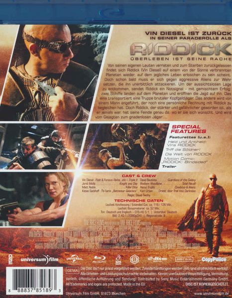 Produktbild: Riddick - &Uuml;berleben ist seine Rache - Extended Cut