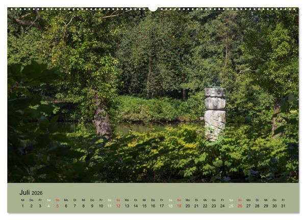 Produktbild: Gro&szlig;er Tiergarten Berlin - Von Dichtern und Komponisten (Wandkalender 2026 DIN A2 quer), CALVENDO Monatskalender