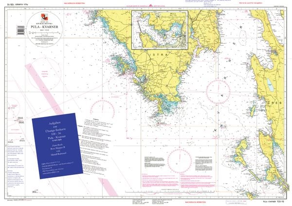 Produktbild: &Uuml;bungs-Seekarte Pula - Kvarner 100-16