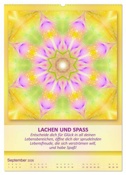 Produktbild: Light Energy Mandalas - Kalender - Vol. 2 (Wandkalender 2026 DIN A2 hoch), CALVENDO Monatskalender