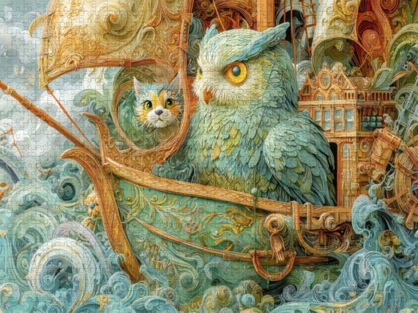 Produktbild: CALVENDO Puzzle Werke der Fantasie | 1000 Teile Lege-Gr&ouml;&szlig;e 64x48cm Foto-Puzzle f&uuml;r gl&uuml;ckliche Stunden