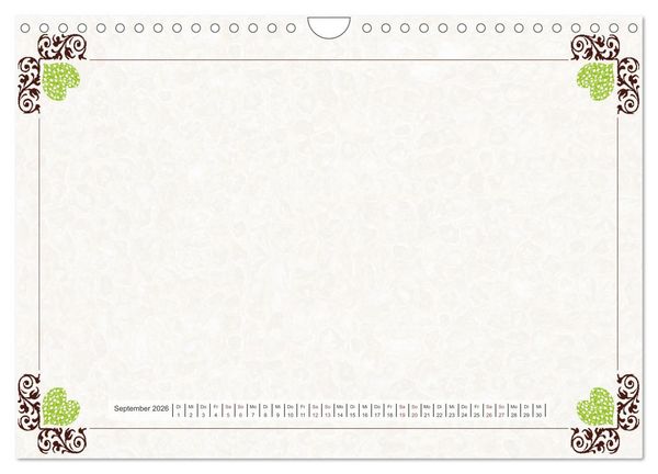 Produktbild: Bastelkalender Nostalgie-Rahmen 2026 (Wandkalender 2026 DIN A4 quer), CALVENDO Monatskalender