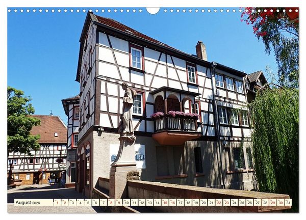 Produktbild: Bensheim a. d. Bergstra&szlig;e - Ein Stadtspaziergang (Wandkalender 2026 DIN A3 quer), CALVENDO Monatskalender