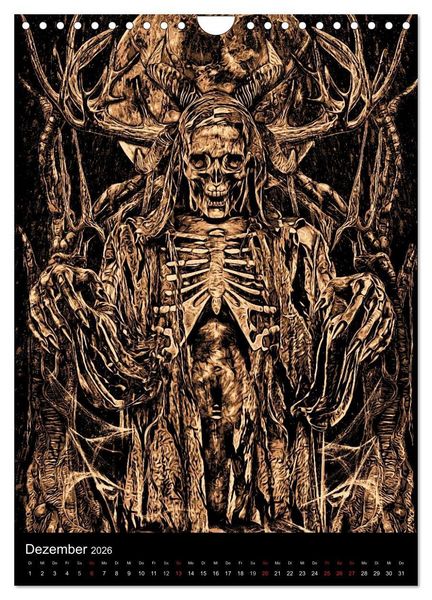 Produktbild: BLOODBOY/DARK ILLUSTRATION (Wandkalender 2026 DIN A4 hoch), CALVENDO Monatskalender