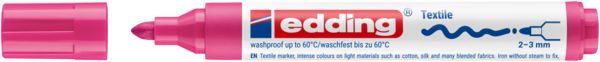 Produktbild: edding 4500 Textilmarker neonpink
