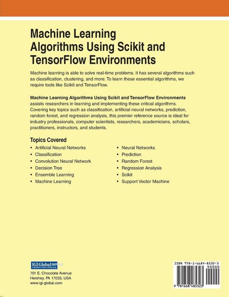 Produktbild: Machine Learning Algorithms Using Scikit and TensorFlow Environments