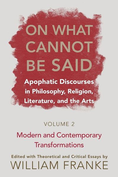 Produktbild: On What Cannot Be Said