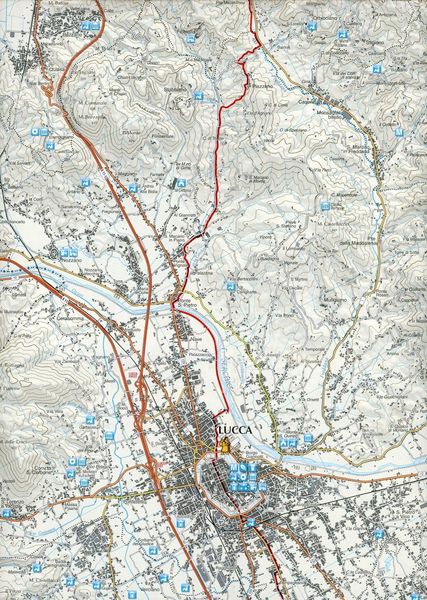 Produktbild: Via francigena in Toscana. Carta escursionistica