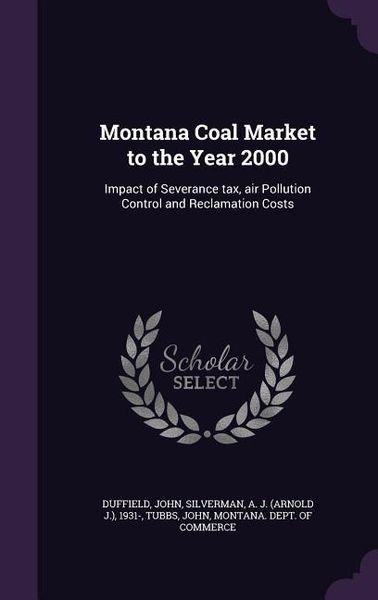 Produktbild: Montana Coal Market to the Year 2000
