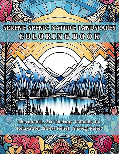 Produktbild: Serene Scenic Nature Landscapes Coloring Book