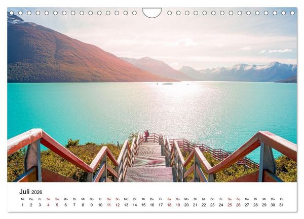 Produktbild: Patagonien, Los Glaciares Nationalpark: Perito Moreno Gletscher (Wandkalender 2026 DIN A4 quer), CALVENDO Monatskalender