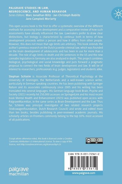 Produktbild: Brain Development and the Law