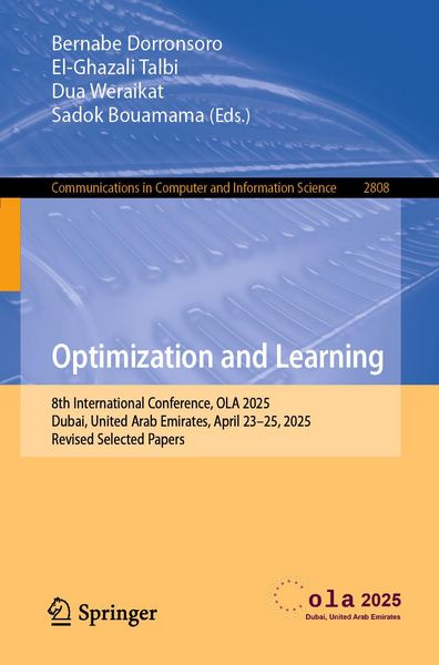 Produktbild: Optimization and Learning