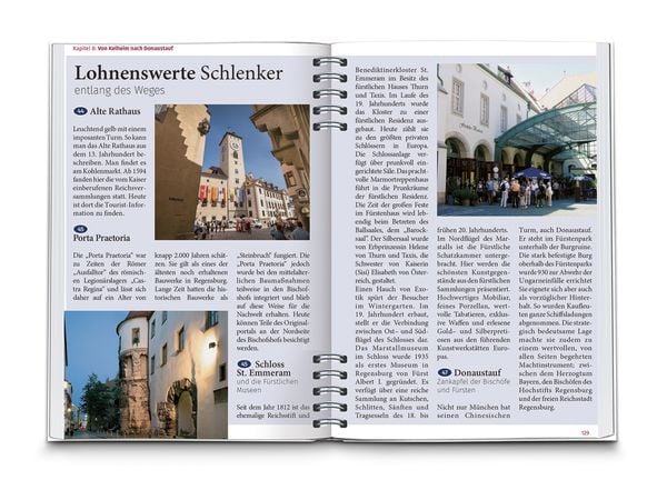 Produktbild: KOMPASS Radreisef&uuml;hrer Donauradweg Deutschland