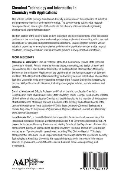 Produktbild: Chemical Technology and Informatics in Chemistry with Applications