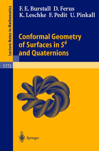 Produktbild: Conformal Geometry of Surfaces in S4 and Quaternions