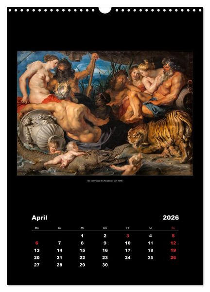 Produktbild: Peter Paul Rubens - Rubens (Wandkalender 2026 DIN A3 hoch), CALVENDO Monatskalender