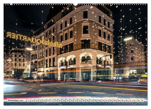 Produktbild: Hamburger N&auml;chte (hochwertiger Premium Wandkalender 2027 DIN A2 quer), Kunstdruck in Hochglanz