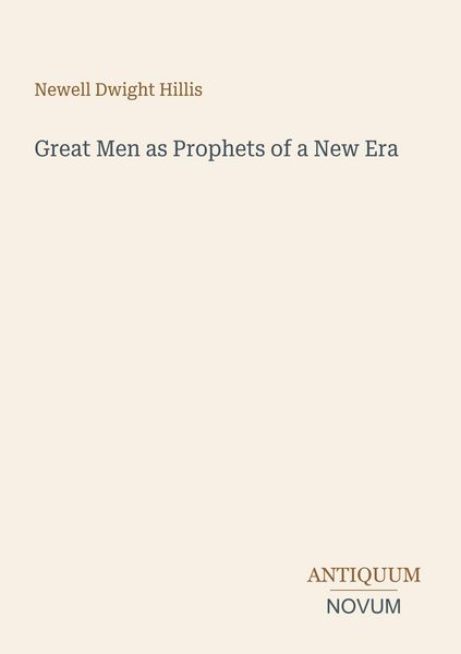 Produktbild: Great Men as Prophets of a New Era