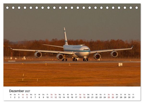 Produktbild: Airbus A340 Der fliegende Bleistift (Tischkalender 2027 DIN A5 quer), CALVENDO Monatskalender