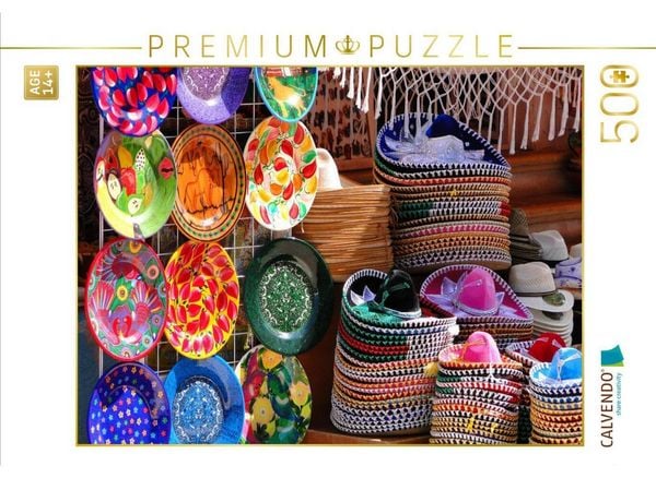 CALVENDO Puzzle Souvenirs in Playa del Carmen | 500 Teile Lege-Größe 48 × 36 cm Foto-Puzzle für Erwachsene
