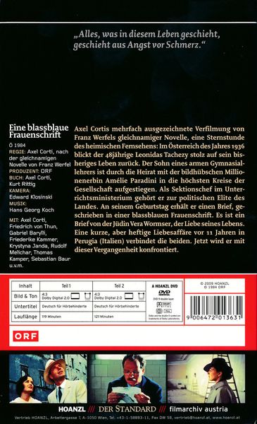 Produktbild: Eine blassblaue Frauenschrift - Edition der Standard