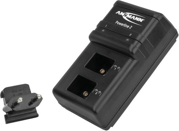 Produktbild: Ansmann Powerline 2 9V-Block-Ladeger&auml;t NiCd, NiMH 9V Block