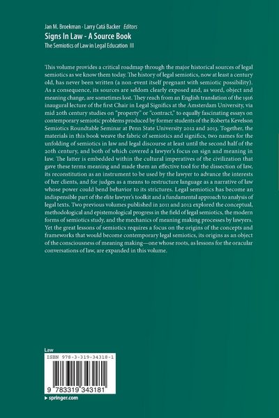 Produktbild: Signs In Law - A Source Book