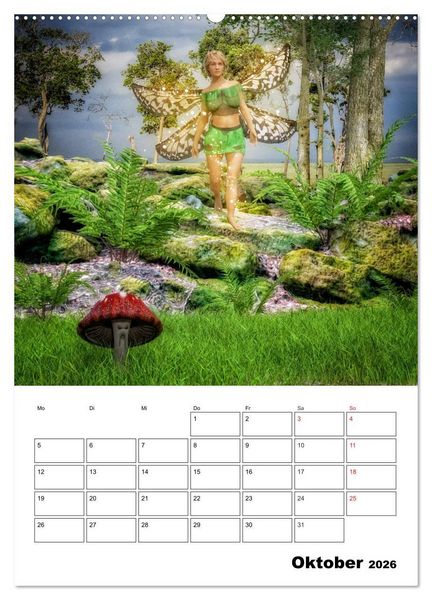 Produktbild: Im Land der imagin&auml;ren Feen (hochwertiger Premium Wandkalender 2026 DIN A2 hoch), Kunstdruck in Hochglanz